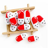 10pcs Pill Silicone Mini Beads Food-Grade Chewing Teeth Bead