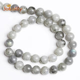 Labradorite Gray Moonstone Round Stone Beads for DIY Jewelry Making