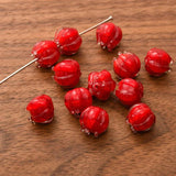 10pcs 12mm Flower Lampwork Beads DIY Glass Beads For Jewelry Making