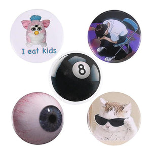 Set of 5 Soft Button Pins for Clothes and Accessories