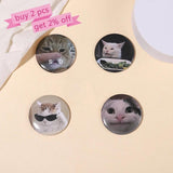 Set of 5 Soft Button Pins for Clothes and Accessories