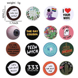 Set of 5 Soft Button Pins for Clothes and Accessories
