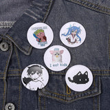 Set of 5 Soft Button Pins for Clothes and Accessories