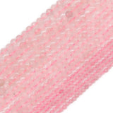 Faceted Rose Pink Quartzs Beads 2-4mm