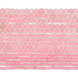 Faceted Rose Pink Quartzs Beads 2-4mm