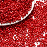 3mm Czech Glass Seed Beads Mix Red Round Spacer Beads