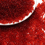 3mm Czech Glass Seed Beads Mix Red Round Spacer Beads