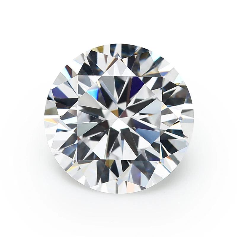 5A CZ Bead Stones Round Cut Loose Synthetic Gems Zircon