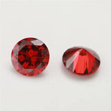 5A CZ Bead Stones Round Cut Loose Synthetic Gems Zircon