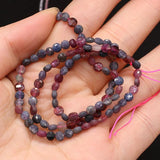 Natural Semi-precious Stone Beads Ruby Sapphire 4mm DIY Necklace Earrings