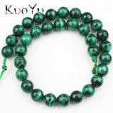 Malachite Stone Beads Round Loose Spacer for Jewelry Making
