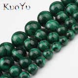 Malachite Stone Beads Round Loose Spacer for Jewelry Making