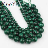 Malachite Stone Beads Round Loose Spacer for Jewelry Making