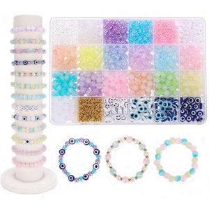 Colorful Beads Bracelet Making Kit for Young Girls
