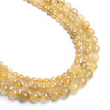Rutilated Quartz Stone Round Beads 6/8/10mm