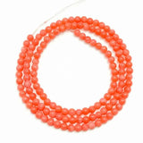 Dark Red Coral Round Natural Stone Beads for Jewelry Making 2mm-12mm