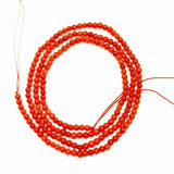 Dark Red Coral Round Natural Stone Beads for Jewelry Making 2mm-12mm