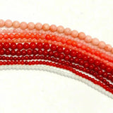 Dark Red Coral Round Natural Stone Beads for Jewelry Making 2mm-12mm