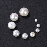 AAA Natural Freshwater Pearl Beads Flat Round Half Hole Button Bread Pearl