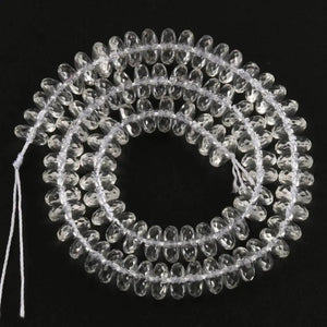 Clear Quartz Crystal Faceted Rondelle Spacer Beads 6 8 10mm