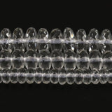 Clear Quartz Crystal Faceted Rondelle Spacer Beads 6 8 10mm
