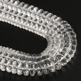 Clear Quartz Crystal Faceted Rondelle Spacer Beads 6 8 10mm