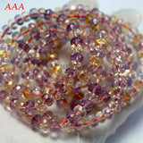 Meihan Amethyst Citrine Quartz Rondelle Beads for DIY Jewelry