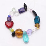 Mixed Shape Crystal Glass Beads for DIY Jewelry Making