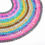 Austria Crystal Glitter Moonstone Glass Beads Round Loose Beads