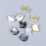 Cat Shell Mother Of Pearl Pendant Charm Beads DIY Jewelry Making