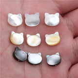 Cat Shell Mother Of Pearl Pendant Charm Beads DIY Jewelry Making