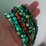 5pcs Round Luminous Glass Beads for Jewelry Making DIY Crafts