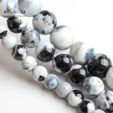 6/8/10mm Fire Agates Stone Beads for Jewelry Making DIY Bracelet 15inches