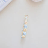 Daisy Pearl Flower Keychain Hand-Woven Phone Chain Bag Pendant