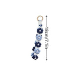 Daisy Pearl Flower Keychain Hand-Woven Phone Chain Bag Pendant
