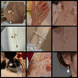 Mother of Pearl Shell Beads Carved Flower Charms DIY Seashell Beads