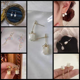 Mother of Pearl Shell Beads Carved Flower Charms DIY Seashell Beads