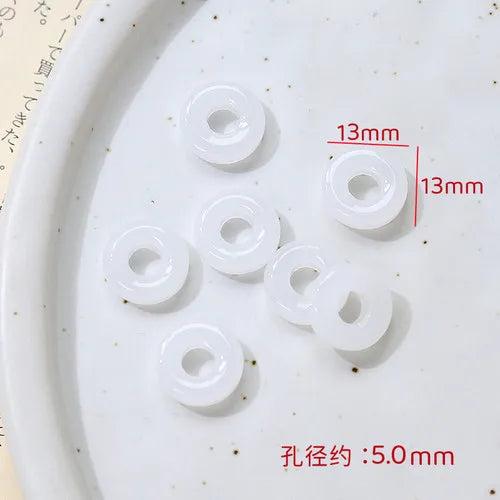 10 Retro Lotus Seed Glass Beads for DIY Jewelry Charm Necklace
