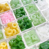 10 Retro Lotus Seed Glass Beads for DIY Jewelry Charm Necklace