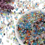 Faceted Glass Crystal Beads for Jewelry Making DIY Bracelet Spacer Cube Beaded