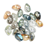 Stone-shaped Glass Bead Pendant for DIY Bracelets