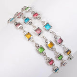 4mm Crystal Glass Bead Copper Chain for DIY Jewelry Making
