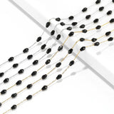 1m Stainless Steel Crystal Glass Beads Chains DIY Jewelry Making
