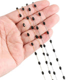 1m Stainless Steel Crystal Glass Beads Chains DIY Jewelry Making