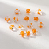 6PCS Glaze Glass Beads Poached Egg DIY Jewelry Making Supplies