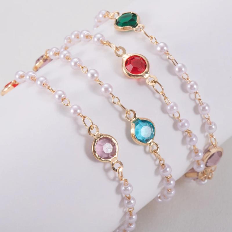 1M Colorful Glass Beads Chain for Jewelry Making DIY