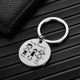 Personalized Family Keychain Custom Mom Dad Daughter Son Pet Key Chain