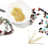 100-200Pcs Gold/Silver Head Pins Jewelry Making Beading Diy