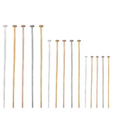 100-200Pcs Gold/Silver Head Pins Jewelry Making Beading Diy