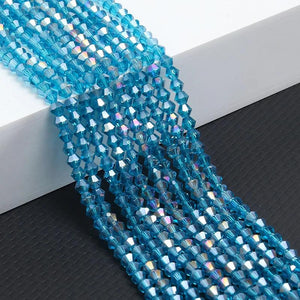 10 Strands 4mm Bicone Crystal Glass Beads for DIY Jewelry Making